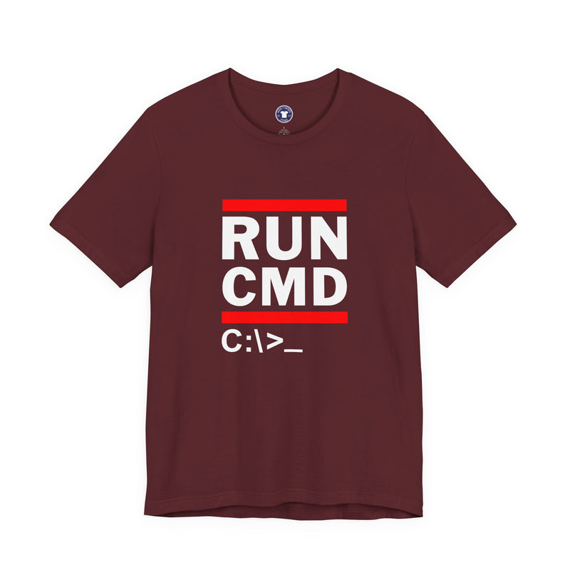 Run CMD C - IT Shirt - Funny Coder Shirt - MS-Dos - Premium Unisex Crewneck T-shirt