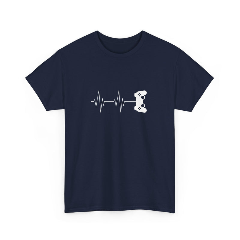 Gamer Heartbeat - Video Gaming Addict Shirt - Regular Unisex Crewneck T-Shirt