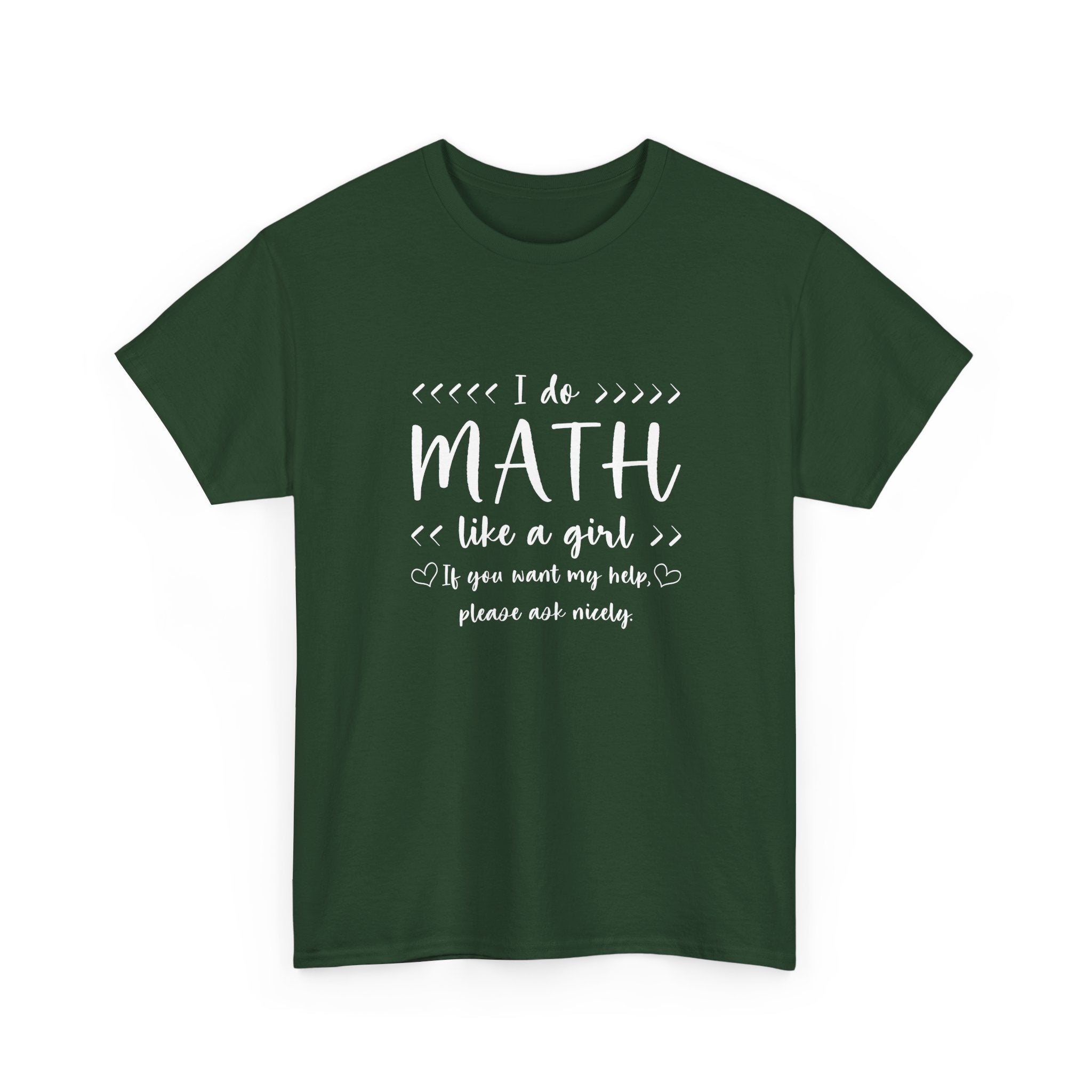 I Do Math Like A Girl - Regular Unisex Crewneck T-Shirt