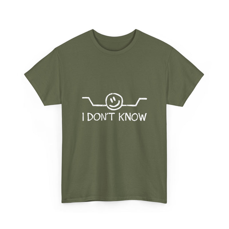 I Don’t Know T-Shirt, Funny Geek T-Shirt, Nerd Shirt, Sarcastic Humor Tee, Casual Graphic Top, Quirky Gift Idea, Minimalist Design Tee
