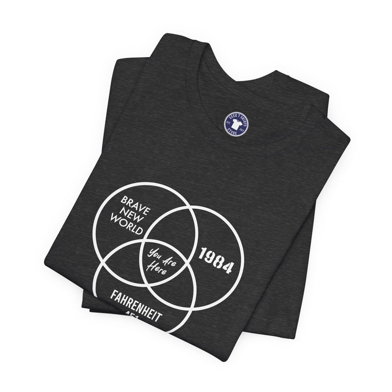 You Are Here - Dystopian Books - Premium Unisex Crewneck T-Shirt