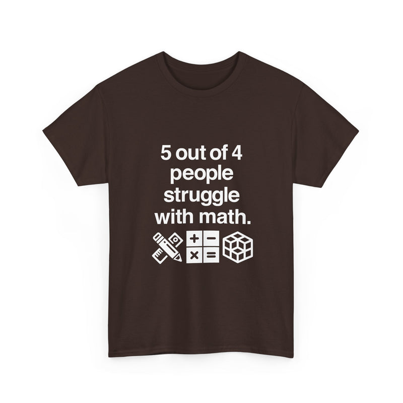 Funny Math Humor T-Shirt, Geek T-Shirt, Nerd Shirt, Math Joke Tee, STEM Gift, Geeky Apparel, Math Struggle Laugh, Puzzle Lover Shirt