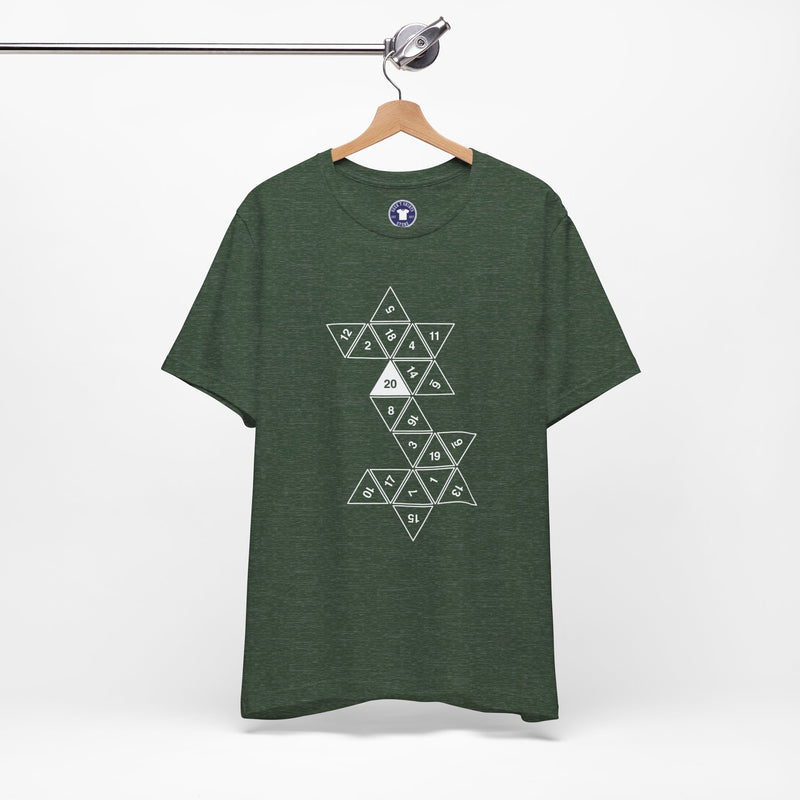 20 Sided Roll Playing Die - Premium Unisex Crewneck T-Shirt