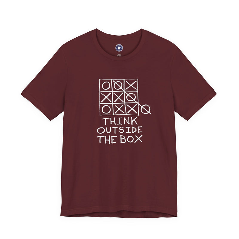 Think Outside The Box - Premium Unisex Crewneck T-Shirt