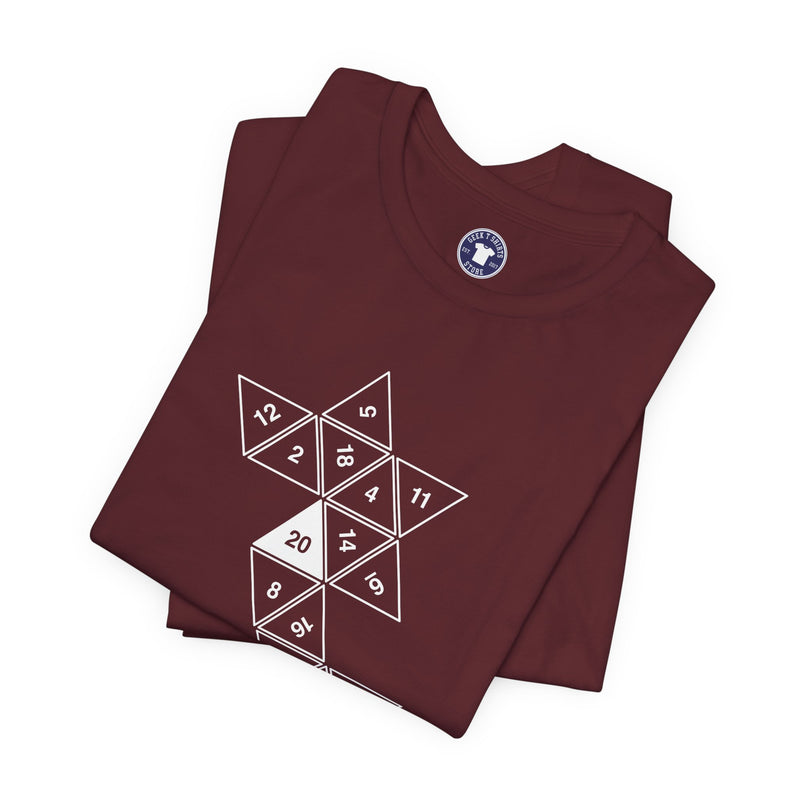 20 Sided Roll Playing Die - Premium Unisex Crewneck T-Shirt