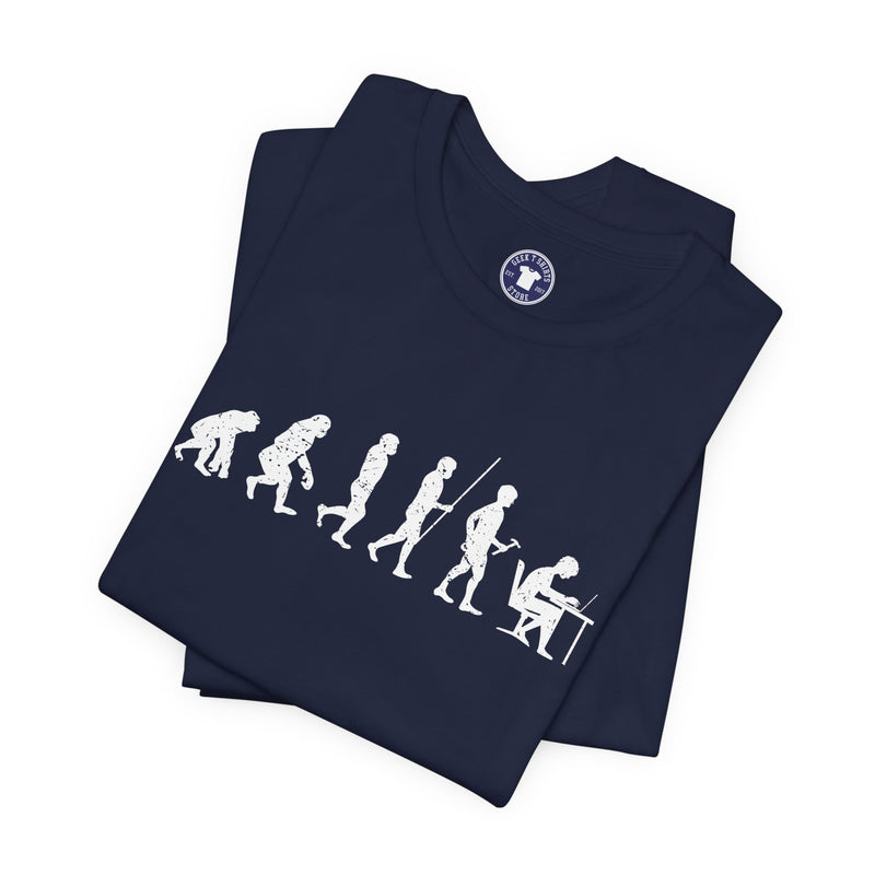 The Evolution To Coders - Premium Unisex Crewneck T-Shirt