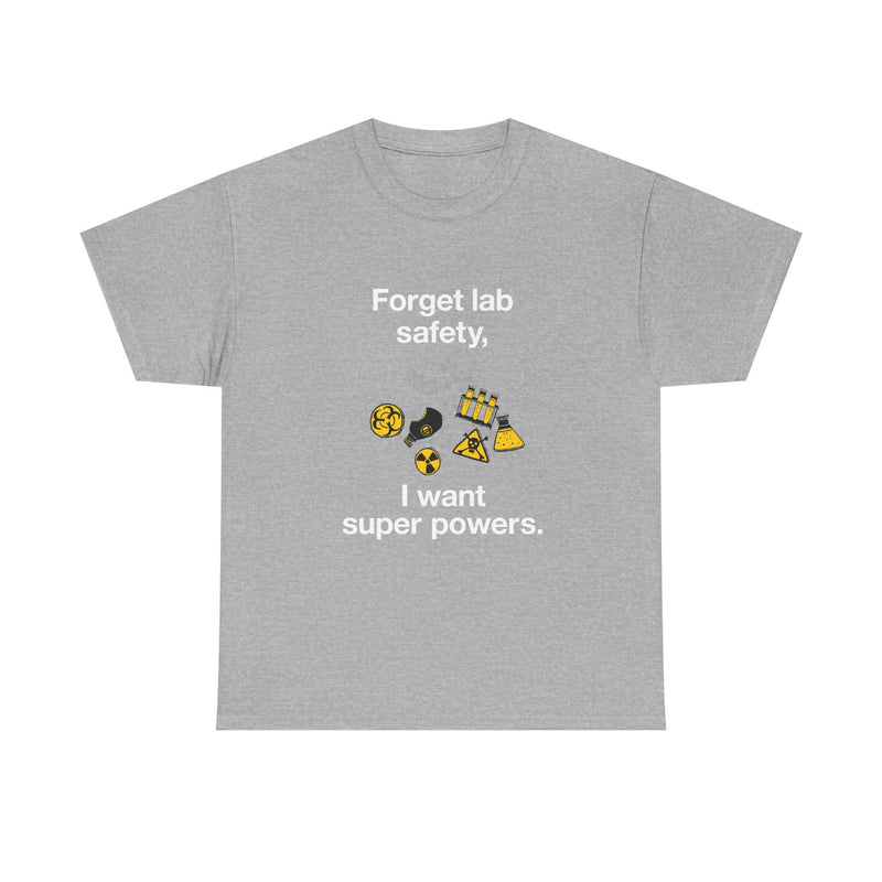 Superpower Lab Science T-Shirt, Geek T-Shirt, Nerd Shirt, Chemistry Humor Tee, Science Lover Gift, Geeky Science Art Shirt, STEM Enthusiast