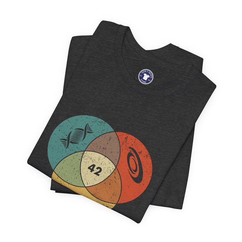 42 Answer To Life The Universe And Everything - Color Version - Premium Unisex Crewneck T-Shirt