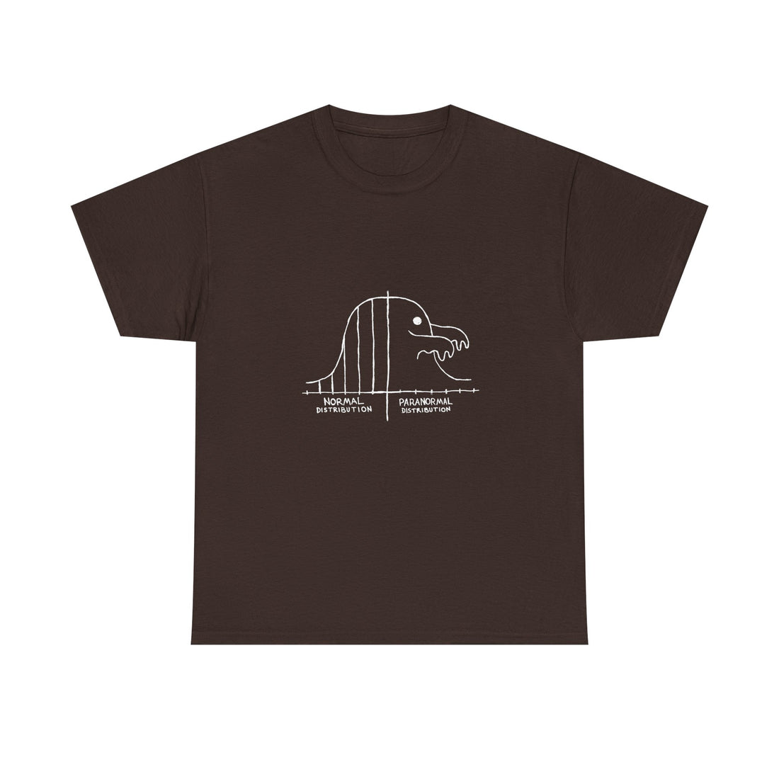 Paranormal Distribution T-Shirt, Funny Statistical Humor Tee, Geek T-Shirt, Nerd Shirt, Math Joke Top, Science Gift Shirt, Funny Geek Tee
