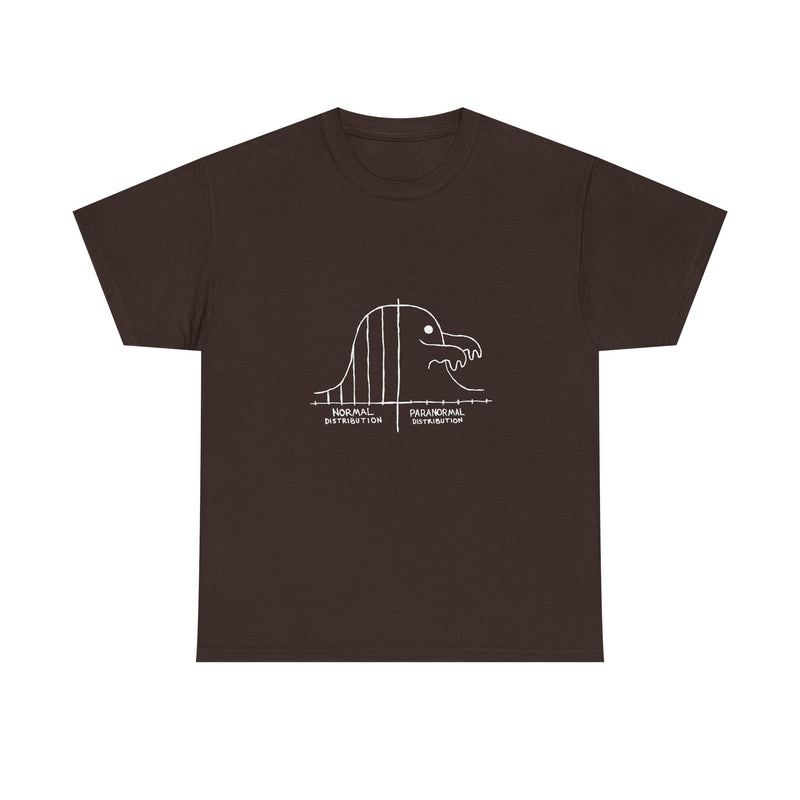 Paranormal Distribution T-Shirt, Funny Statistical Humor Tee, Geek T-Shirt, Nerd Shirt, Math Joke Top, Science Gift Shirt, Funny Geek Tee