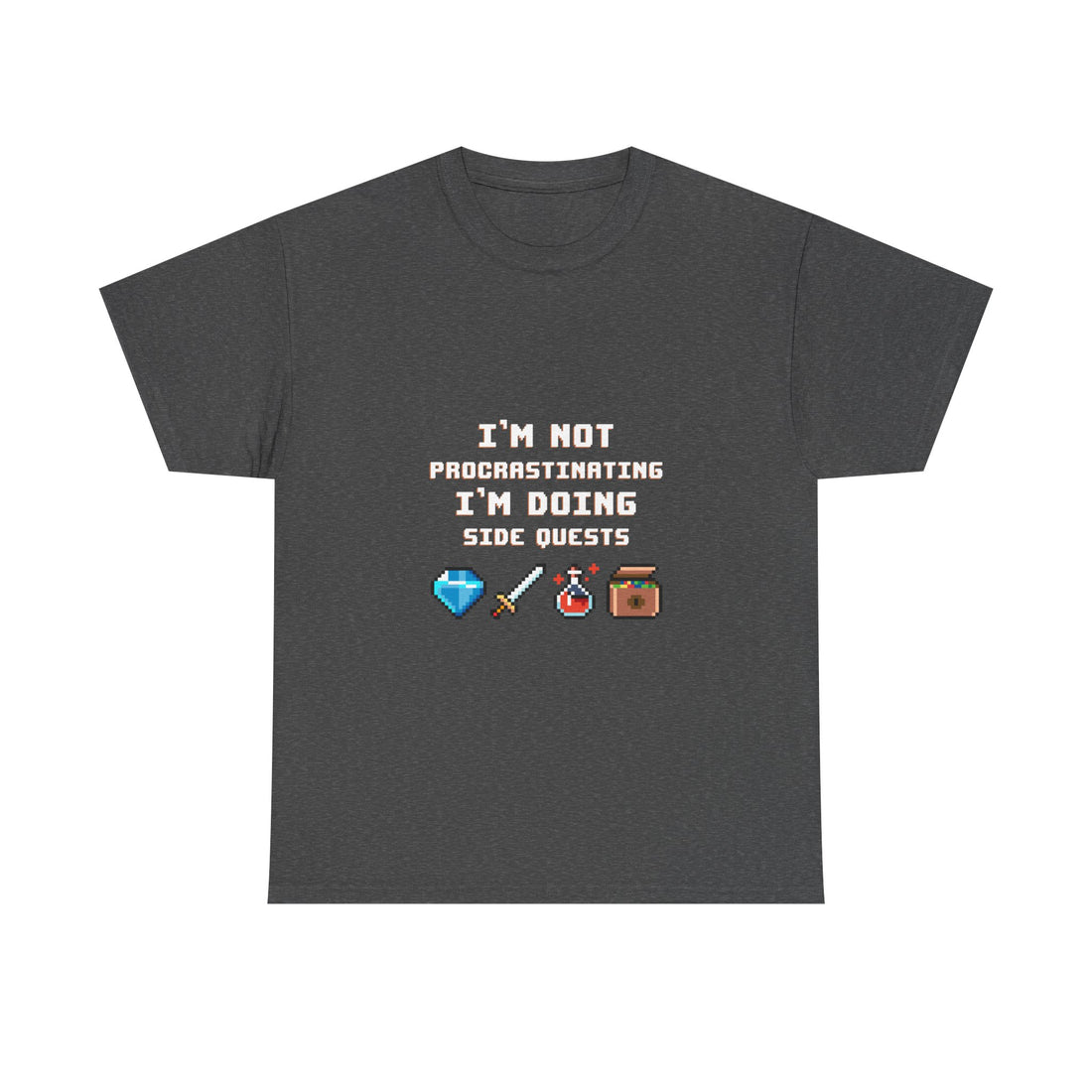 I'm Not Procrastinating T-Shirt, Gamer Tee, Side Quest Shirt, Geek T-Shirt, Nerd Shirt, Video Game Humor, Pixel Art Gift, Casual Wear