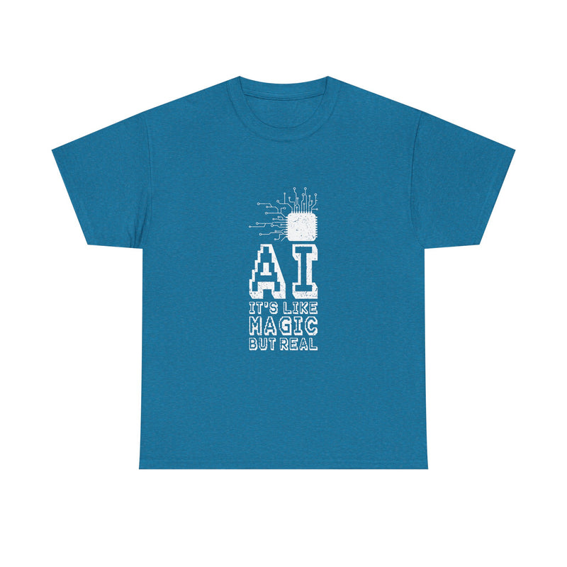AI Magic T-Shirt, Circuit Tech Tee, Geek T-Shirt, Nerd Shirt, Futuristic Design, Innovation Gift, Science Apparel, Tech Humor Shirt