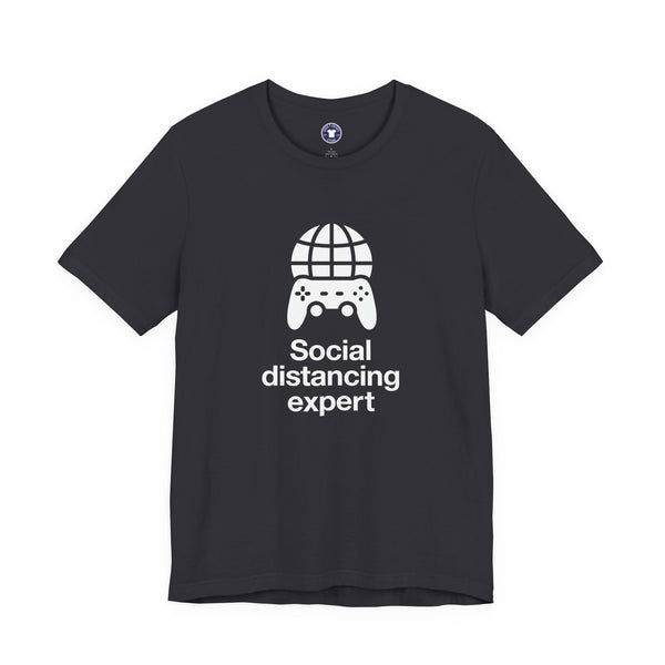 Social Distancing Expert - Premium Unisex Crewneck T-Shirt