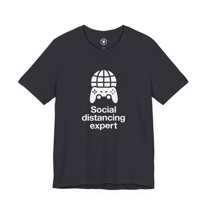 Social Distancing Expert - Premium Unisex Crewneck T-Shirt