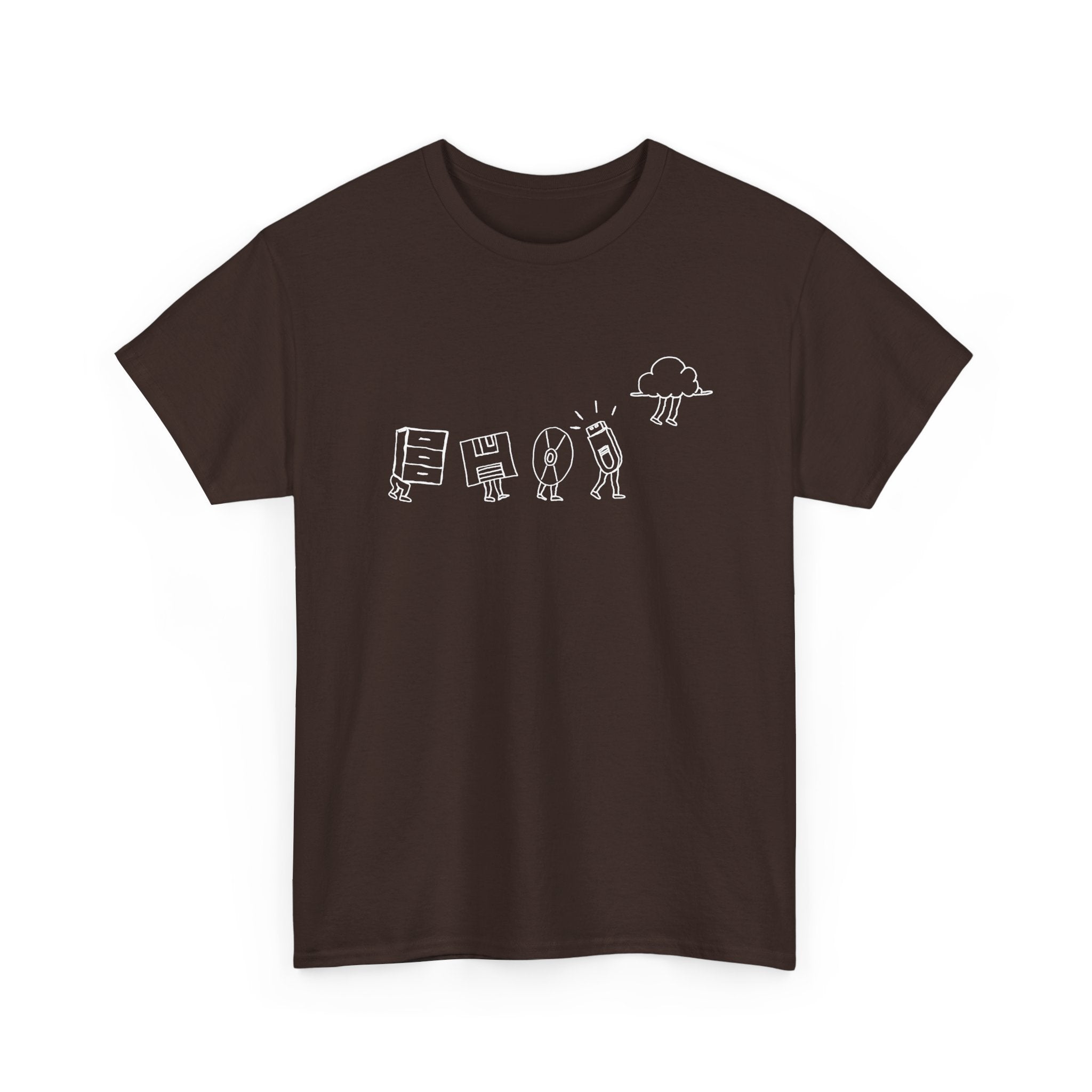 Computer Storage Evolution Cloud - It Coding -  Unisex Crewneck T-Shirt