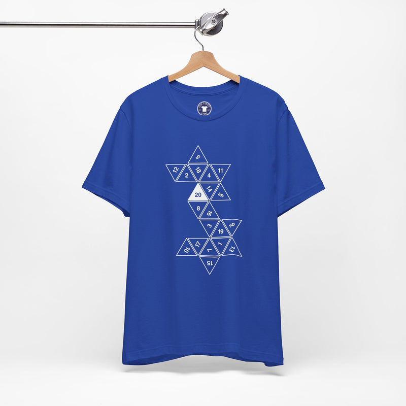 20 Sided Roll Playing Die - Premium Unisex Crewneck T-Shirt