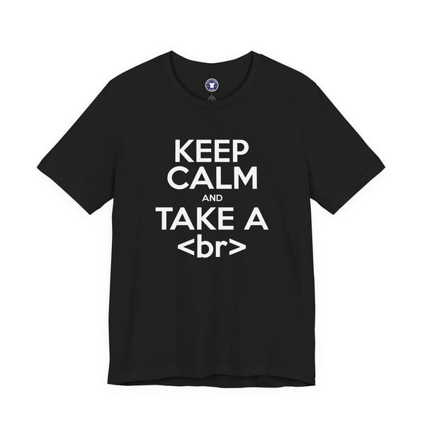 Keep Calm And Take A Break - Computer Shirt - Premium Unisex Crewneck T-Shirt