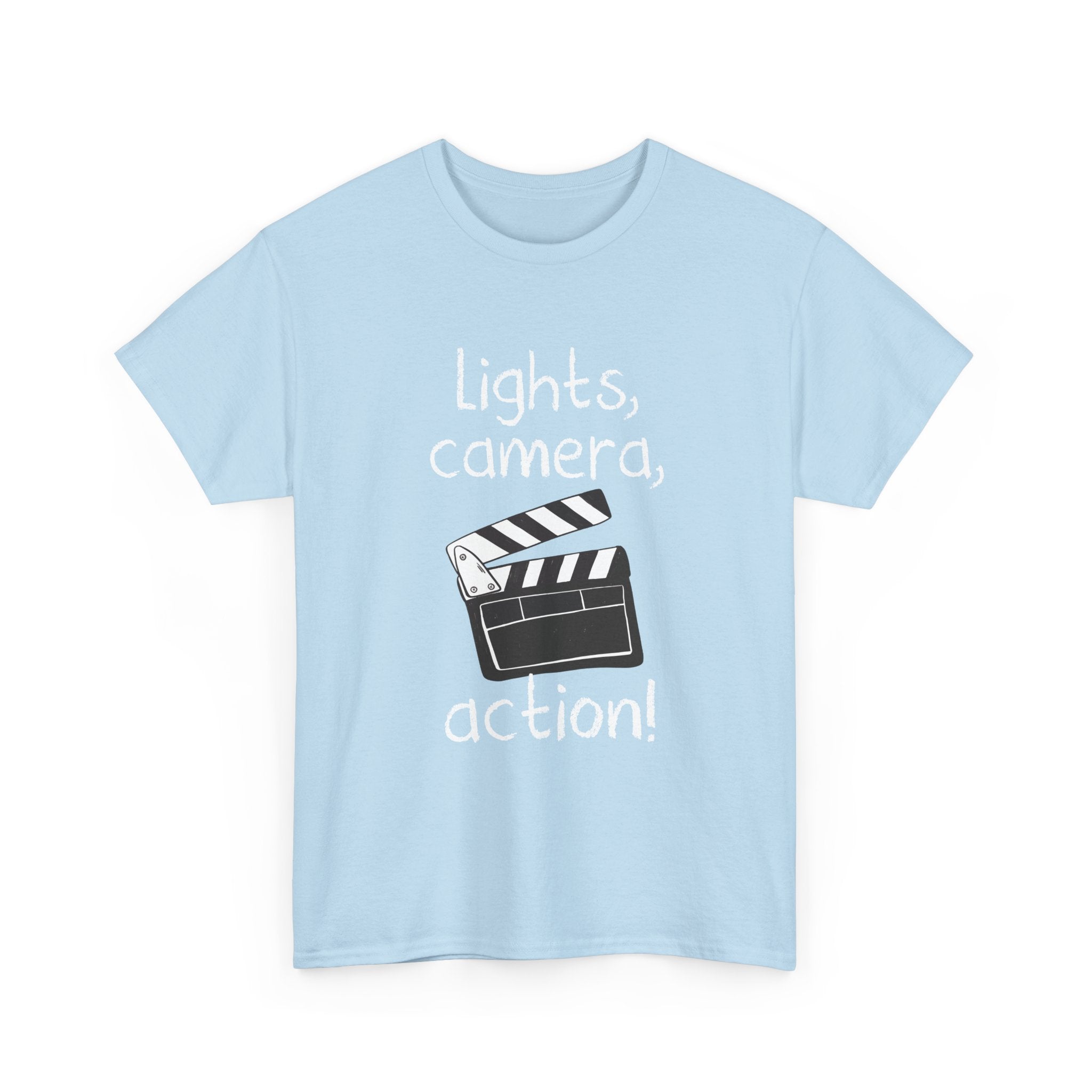 Lights Camera Action - Regular Unisex Crewneck T-Shirt