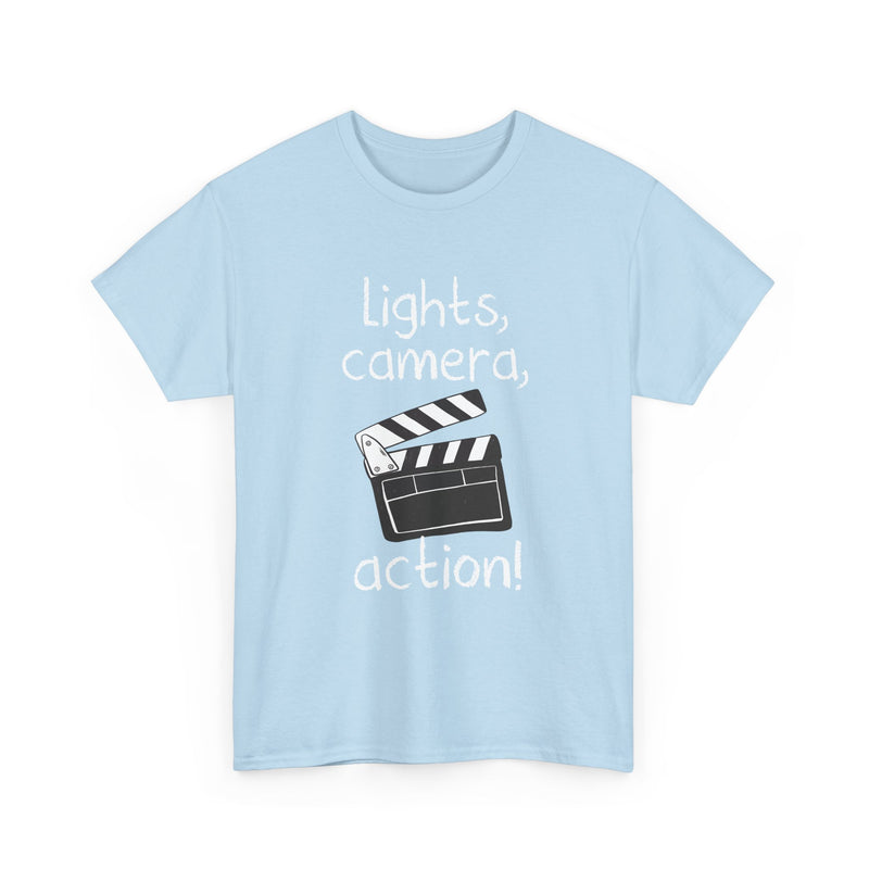 Lights Camera Action -  Unisex Regular Crewneck T-Shirt