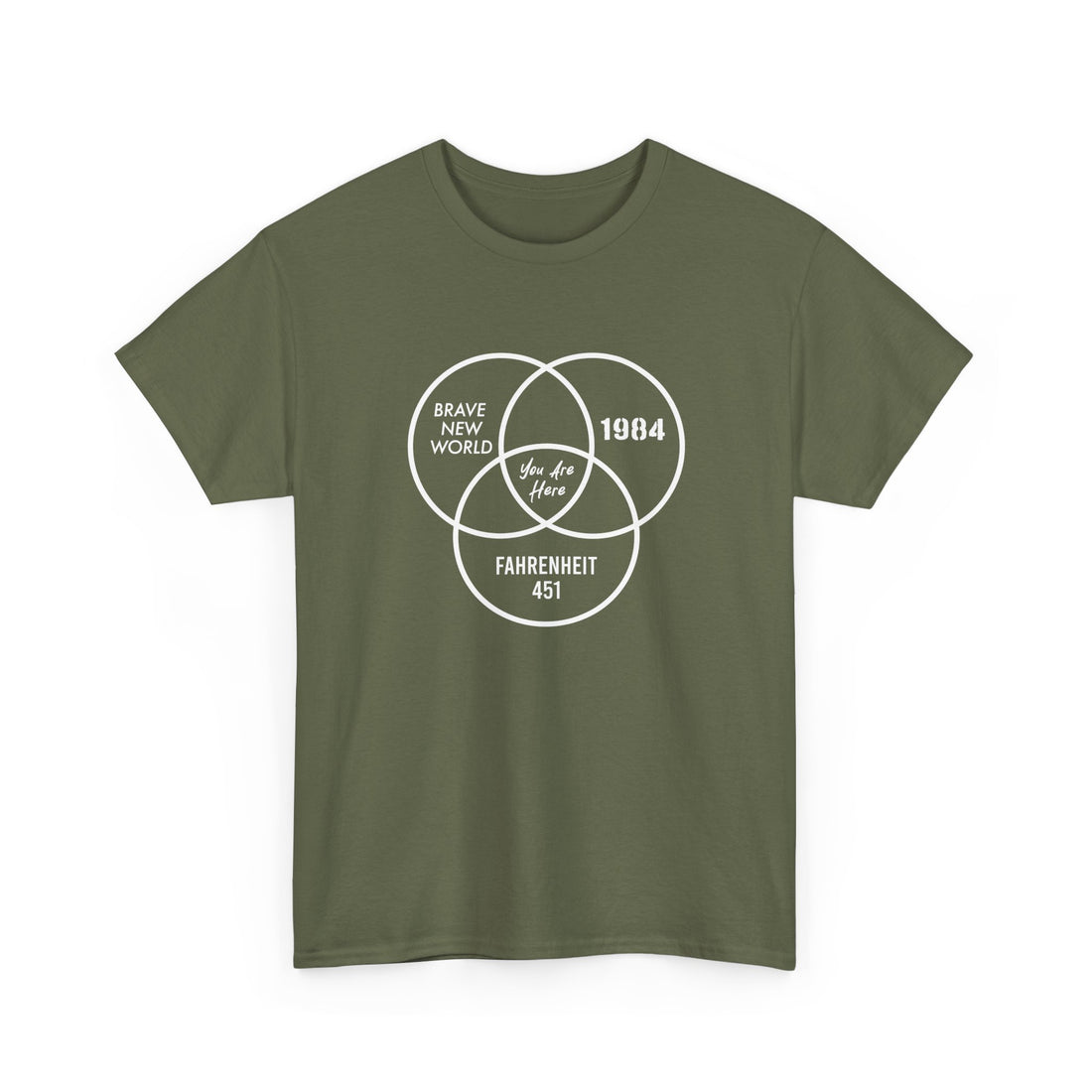 You Are Here - Dystopian Books - Regular Unisex Crewneck T-Shirt