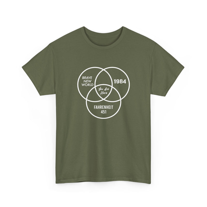 You Are Here - Dystopian Books - Regular Unisex Crewneck T-Shirt