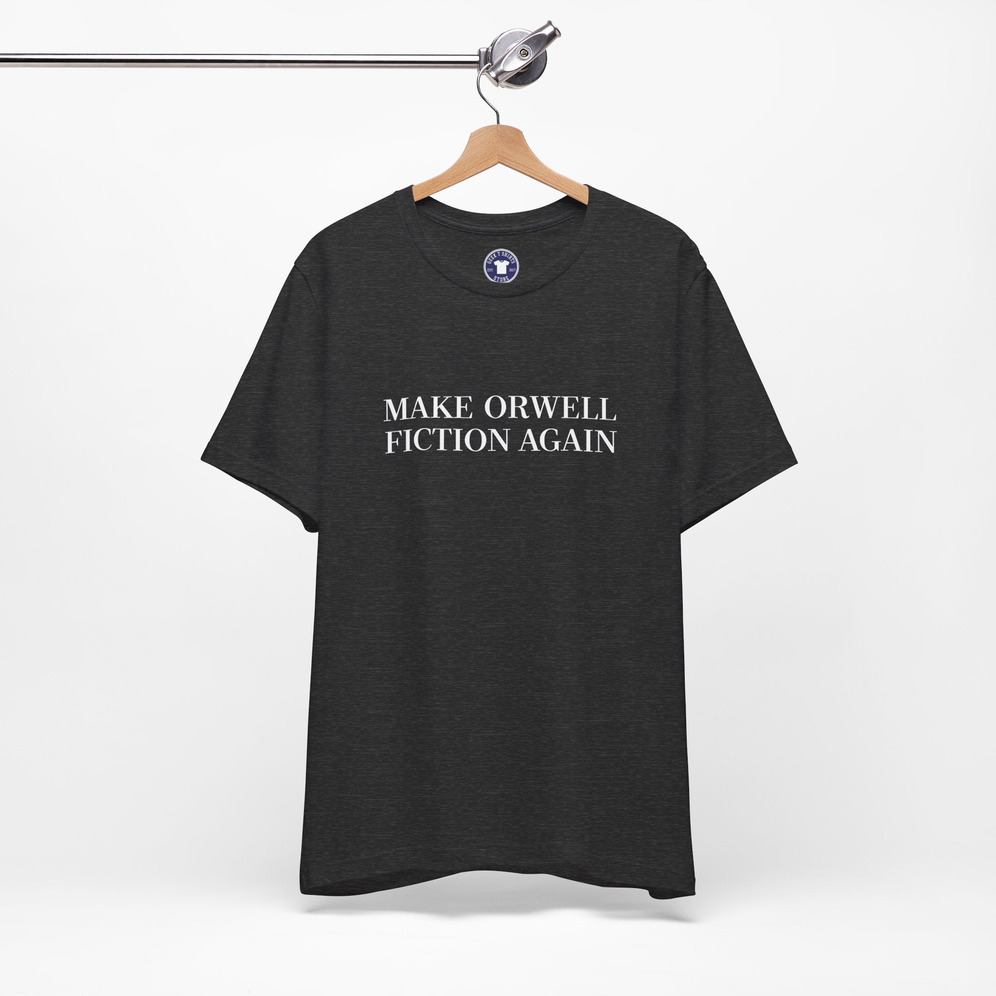 Make Orwell Fiction Again - Premium Unisex Crewneck T-Shirt