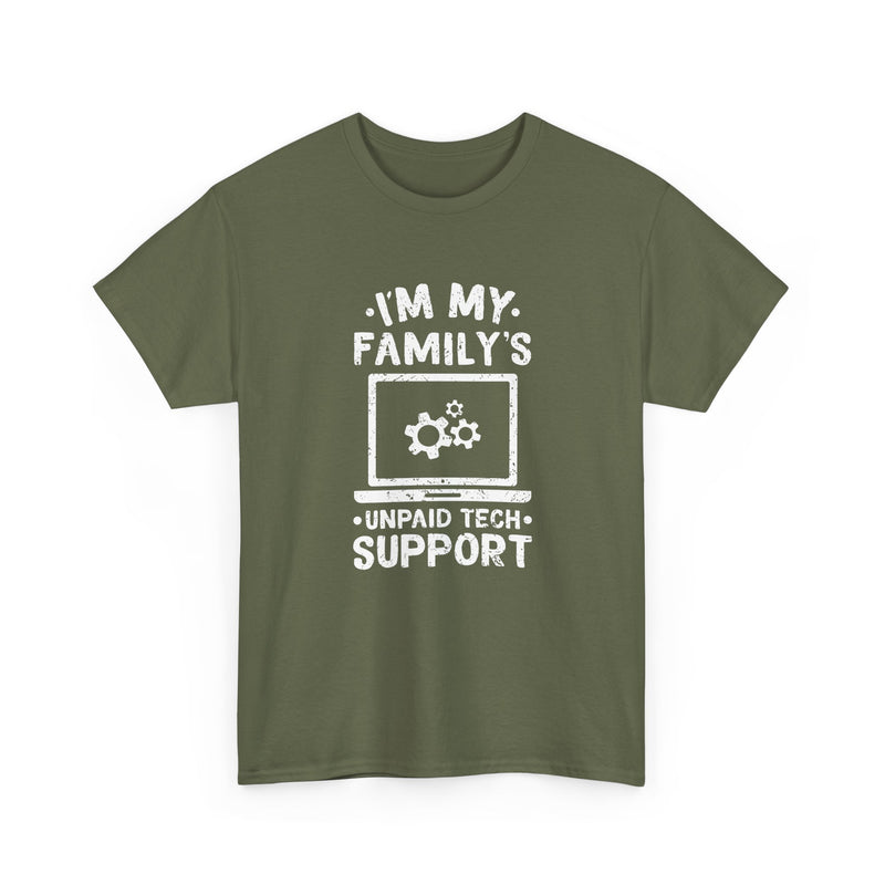 I'm My Family's Unpaid Tech Support - Regular Unisex Crewneck T-Shirt