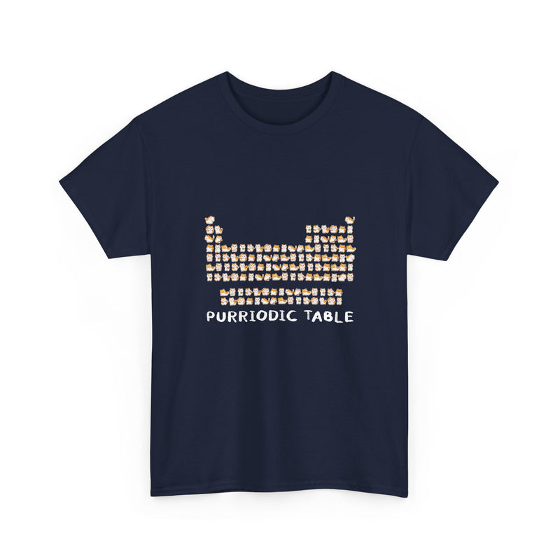 Purriodic Table T-Shirt, Cute Cat Chemistry Tee, Science Lover Gift, Geek T-Shirt, Nerd Shirt, Fun Animal Pun Shirt, Cat Lover Present
