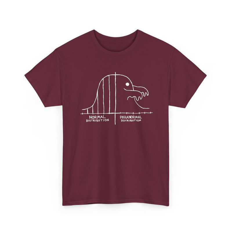 Math Statistics Paranormal Distribution Ghost - Regular Unisex Crewneck T-Shirt