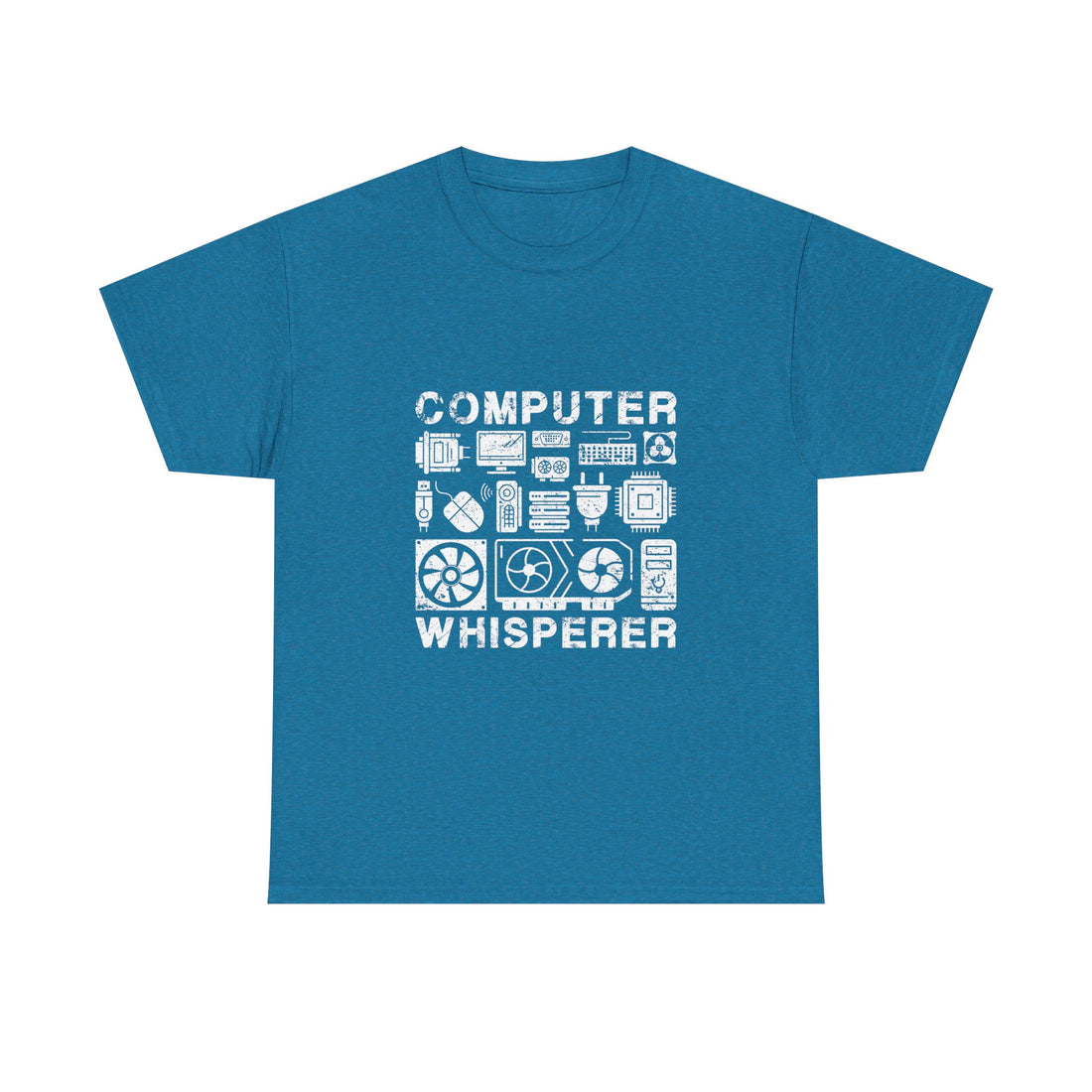 Computer Whisperer T-Shirt, Geek T-Shirt, Nerd Shirt, Tech Lover Tee, Programmer Gift, Retro Computer Parts Art, Electronics Enthusiast Top