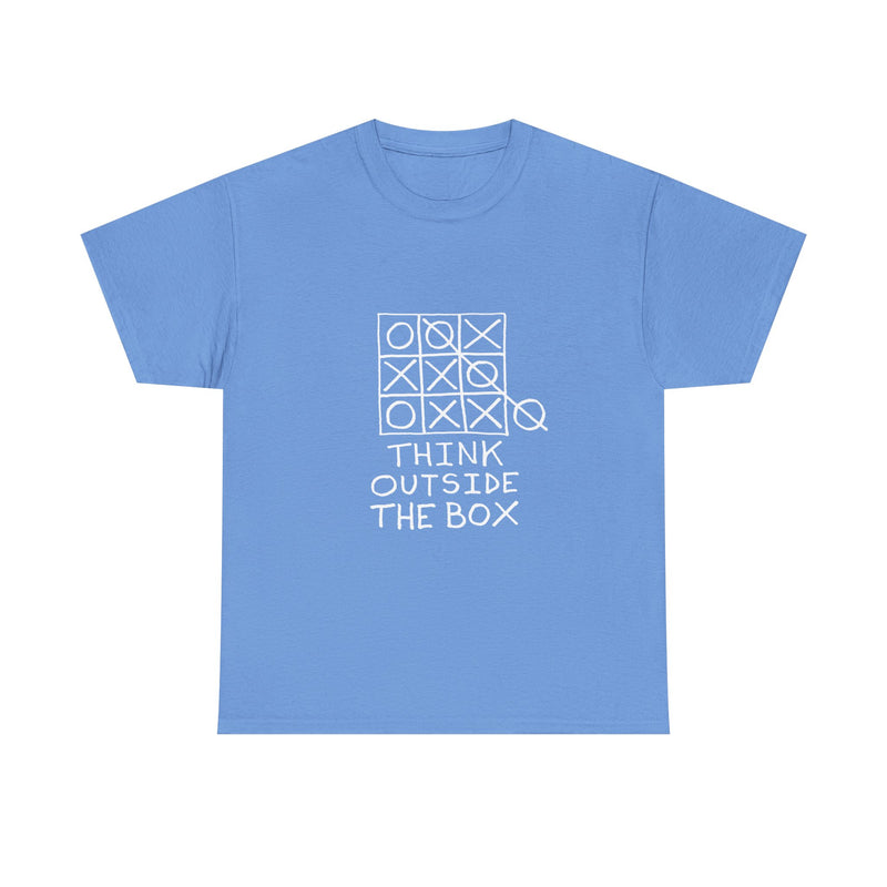 Think Outside the Box T-Shirt, Tic Tac Toe Game Tee, Funny Geek T-Shirt, Nerd Shirt, Puzzle Lover Gift, Casual Humor Top, Strategy Shirt