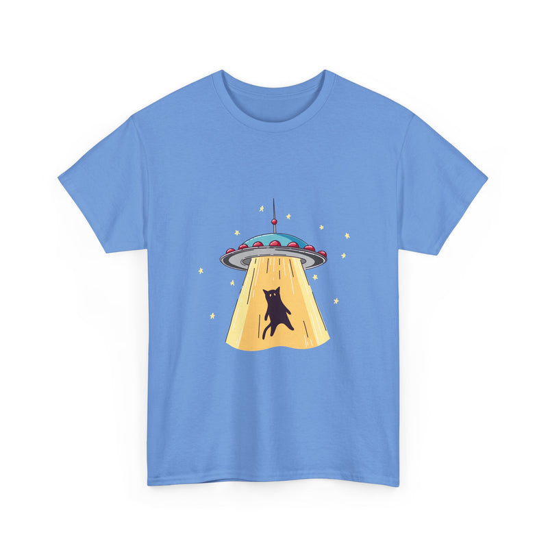 Alien Abduction Cat T-Shirt, UFO Shirt, Space Tee, Sci-Fi Humor Gift, Geek T-Shirt, Nerd Shirt, Funny Cat Art, Outer Space Design Apparel