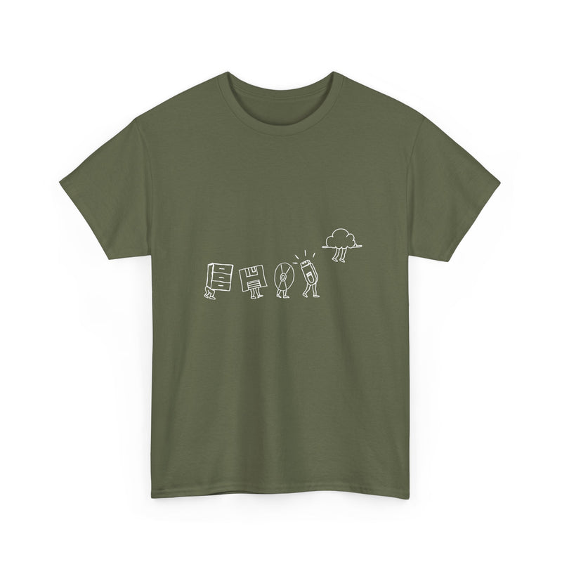Retro Tech Evolution T-Shirt, Geek T-Shirt, Nerd Shirt, Vintage Computer Art Tee, Tech History Gift, Fun Science Shirt, Digital Age Top