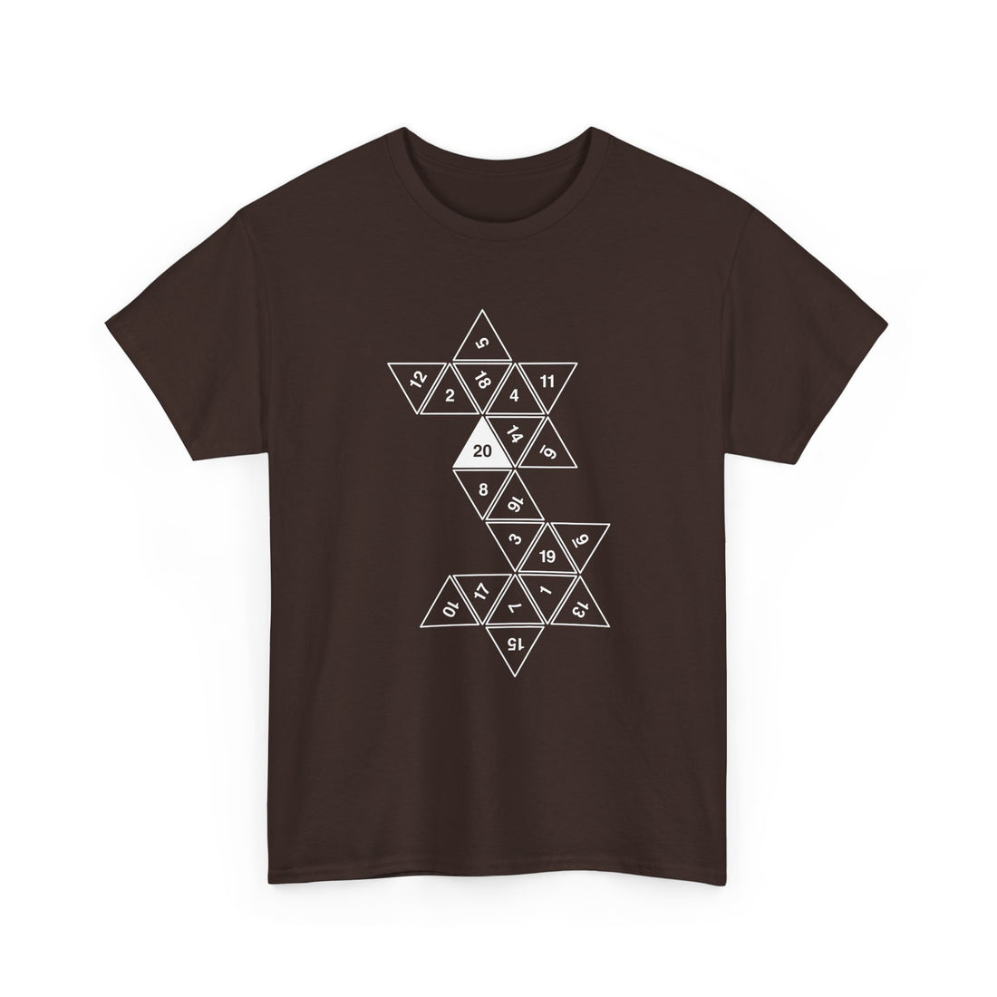 20 Sided Roll Playing Die - Regular Unisex Crewneck T-Shirt