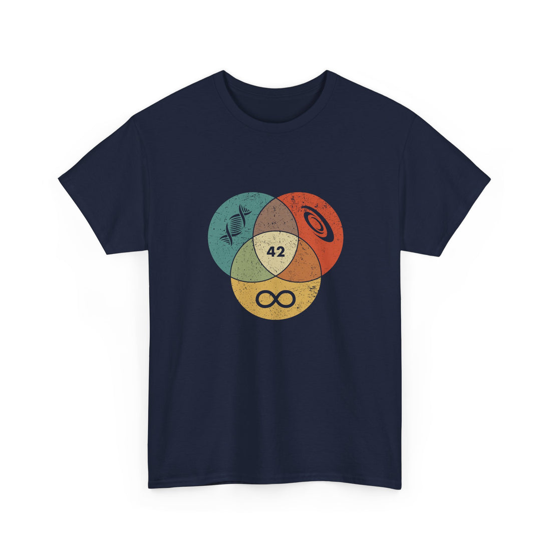 42 Answer To Life The Universe And Everything - Color Version - Regular Unisex Crewneck T-Shirt