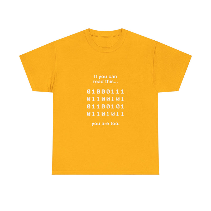 Geek T-Shirt, Nerd Shirt, Binary Code Tee, Programmer Gift, Coding Humor Shirt, Tech Enthusiast Apparel, Funny Computer Tee