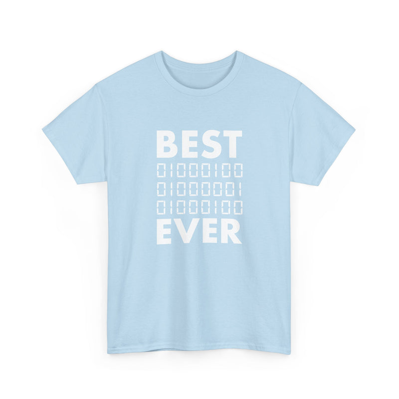 Best Dad Ever In Binary Code -  Unisex Regular Crewneck T-Shirt