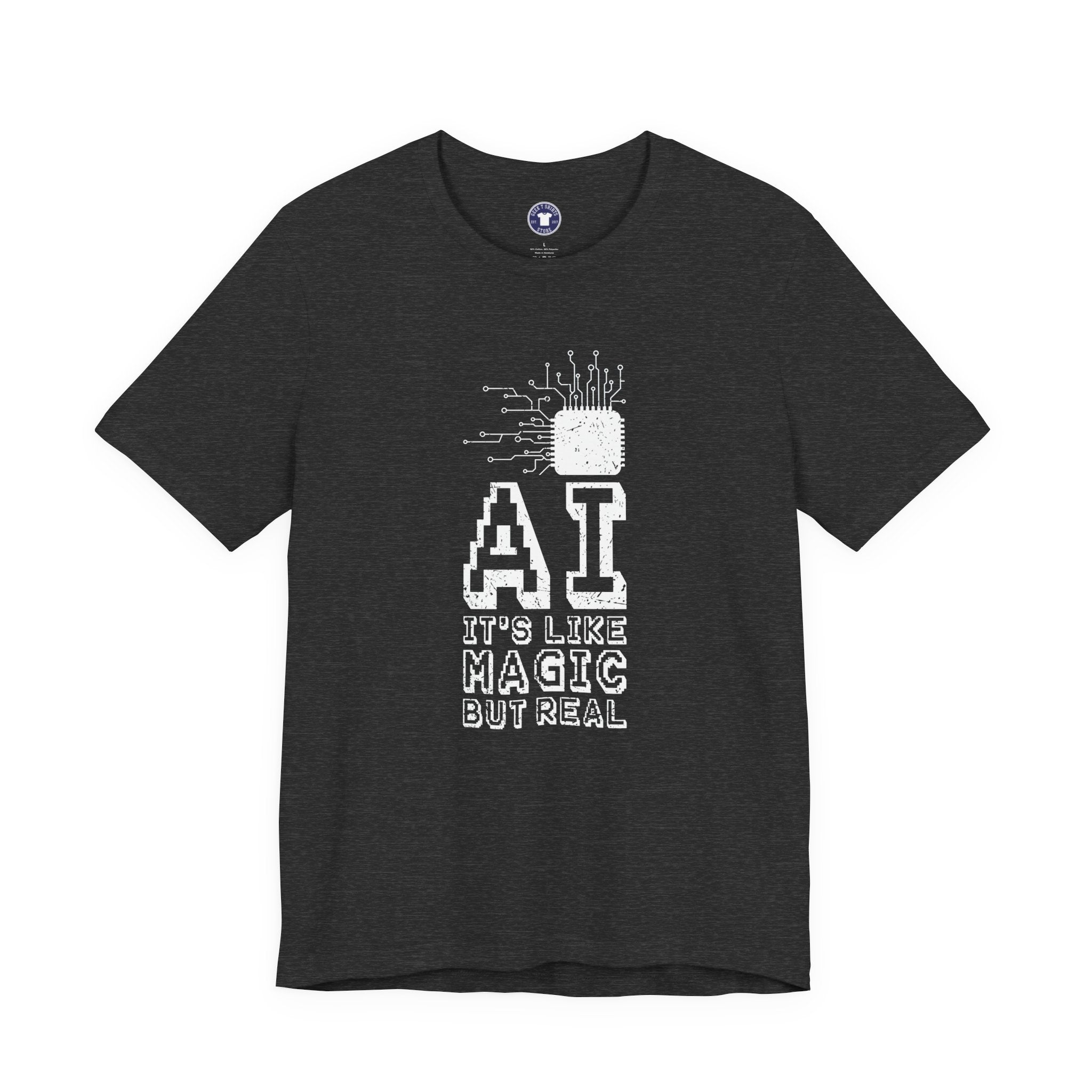 AI Like Magic But Real - Premium Unisex Crewneck T-Shirt