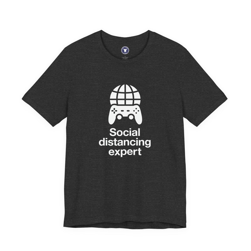 Social Distancing Expert - Premium Unisex Crewneck T-Shirt