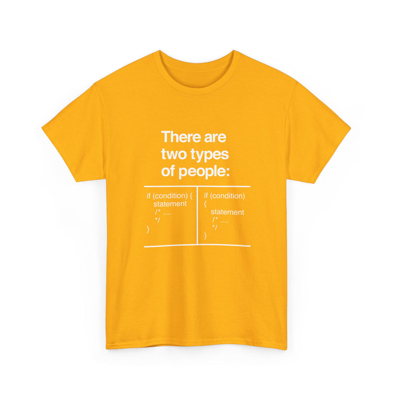 There Are Two Types Of People - Code Shirt - Regular Unisex Crewneck T-Shirt