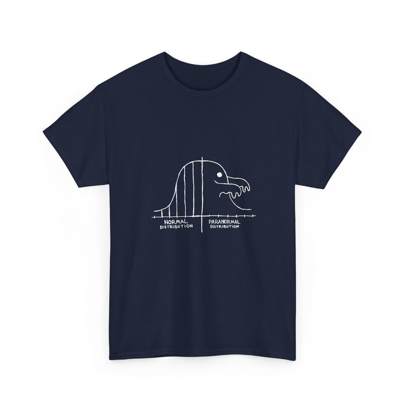 Paranormal Distribution T-Shirt, Funny Statistical Humor Tee, Geek T-Shirt, Nerd Shirt, Math Joke Top, Science Gift Shirt, Funny Geek Tee