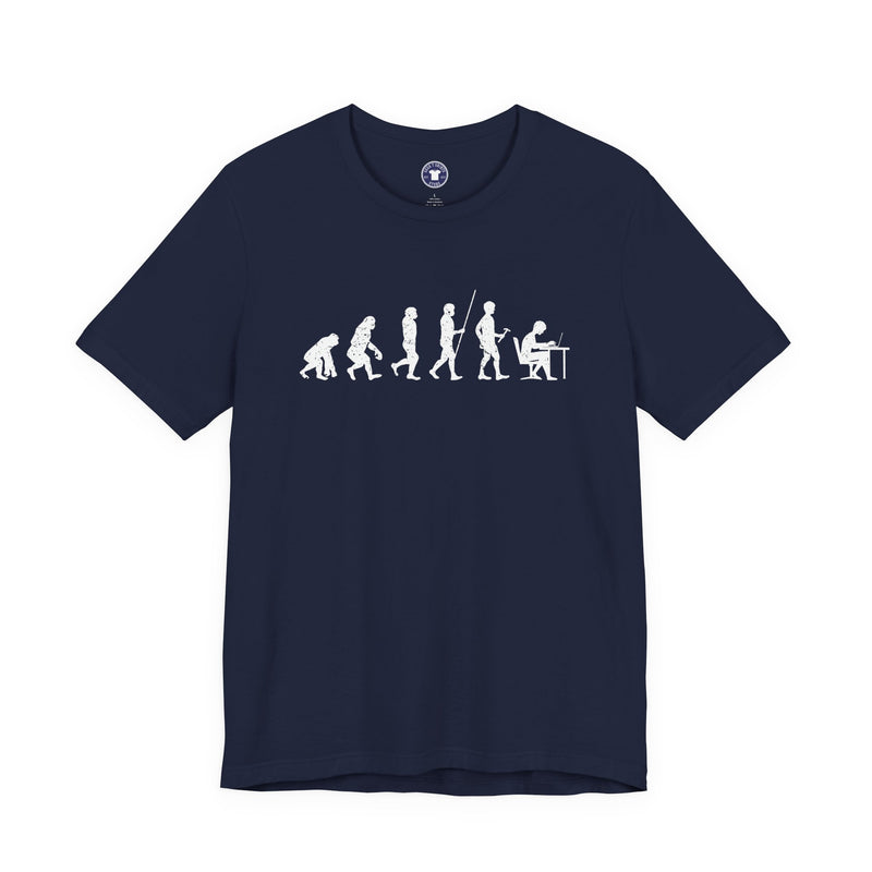 The Evolution To Coders - Premium Unisex Crewneck T-Shirt