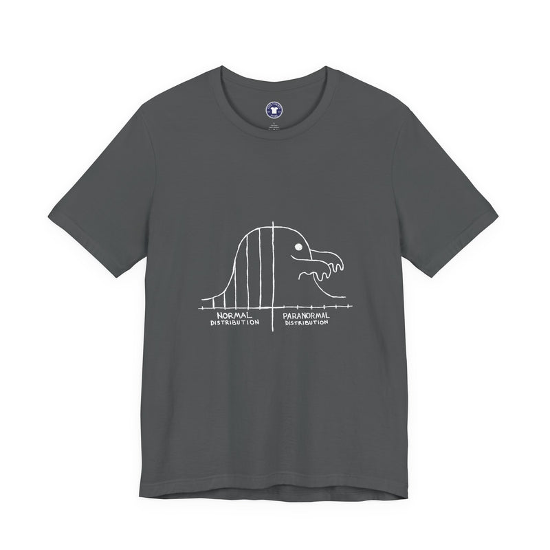 Math Statistics Paranormal Distribution Ghost - Premium Unisex Crewneck T-Shirt
