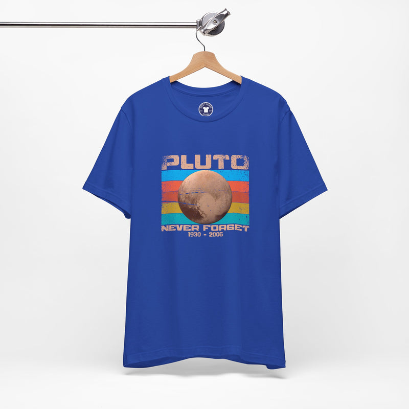 Pluto Never Forget - Geek Shirt - Funny Science Shirt - Premium Unisex Crewneck T-Shirt