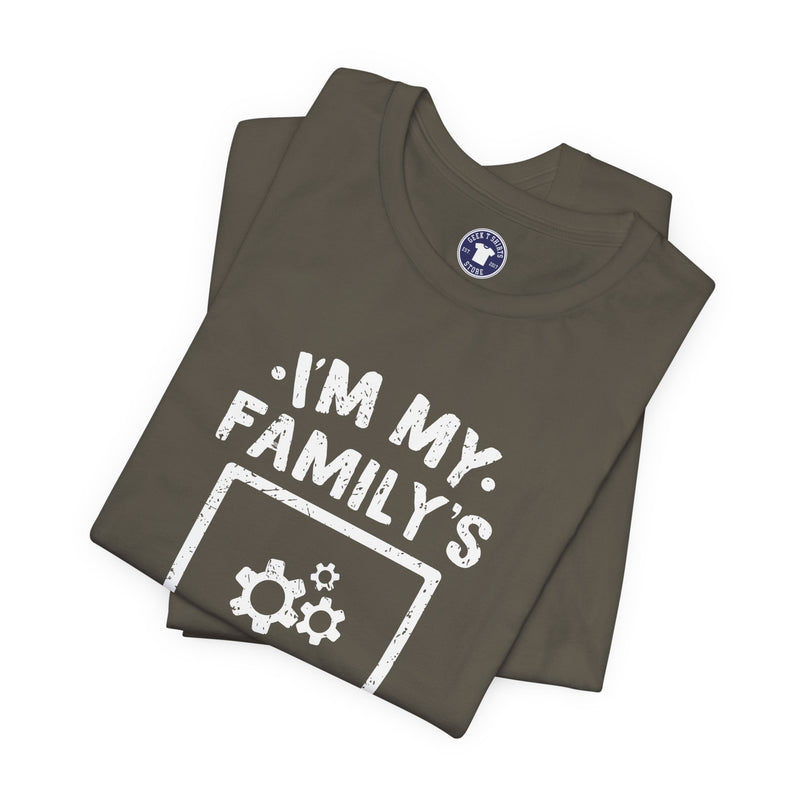 I'm My Family's Unpaid Tech Support - Premium Unisex Crewneck T-Shirt