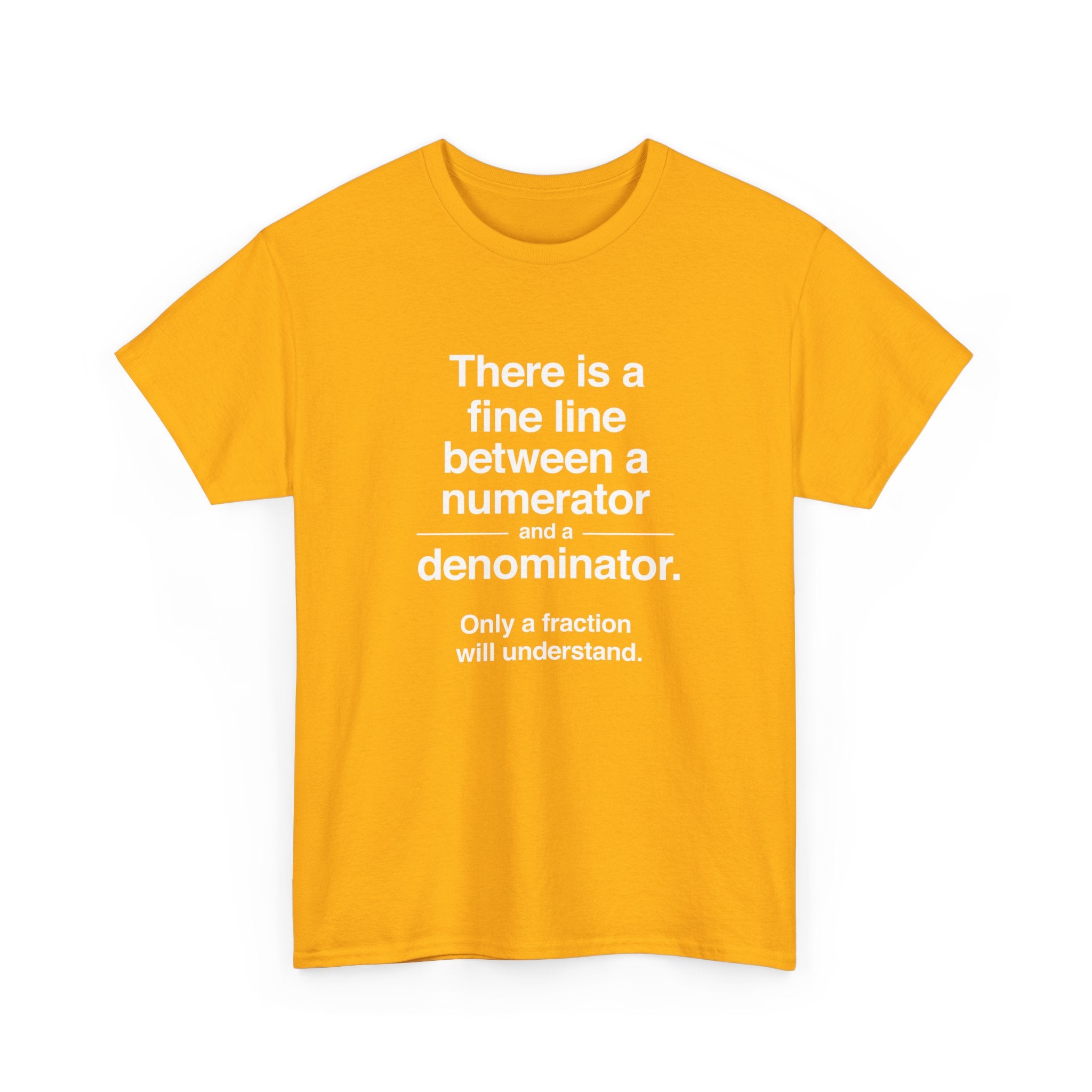 Funny Numerator Denominator Math Shirt -  Unisex Crewneck T-Shirt