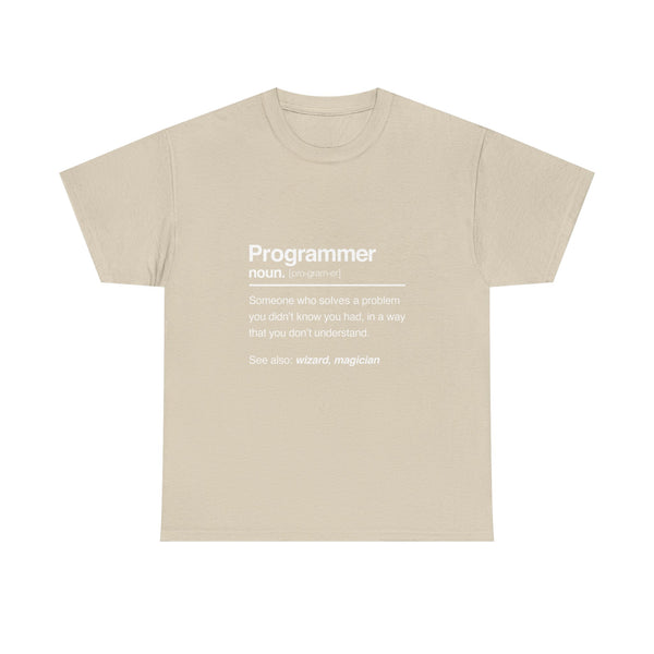 Programmer Definition T-shirt, Geek T-Shirt, Nerd Shirt, Coding Humor Tee, IT Gift, Tech Lover Apparel, Funny Programmer Shirt