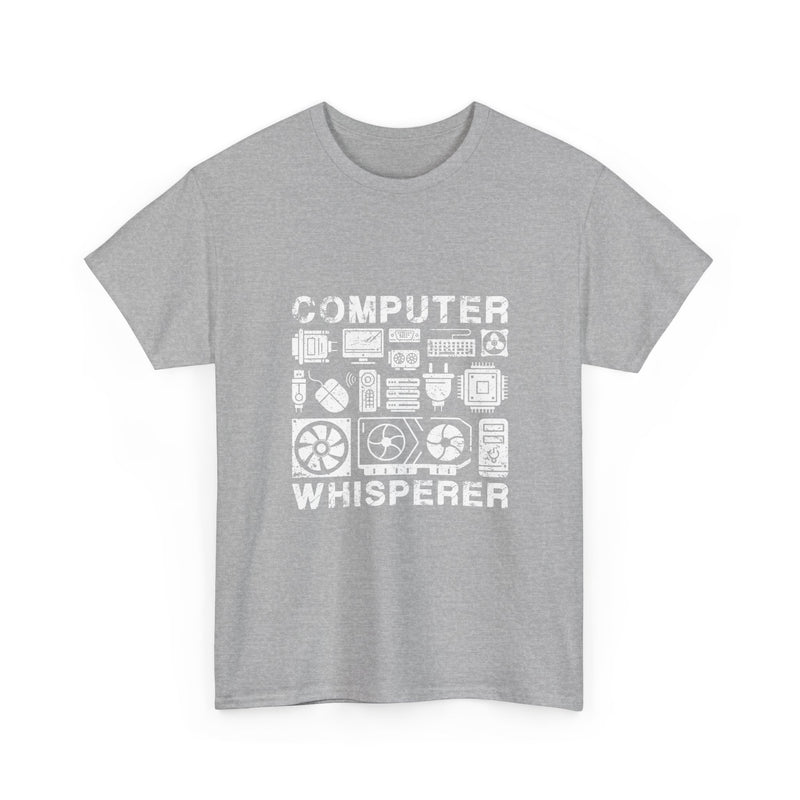 Computer Whisperer T-Shirt, Geek T-Shirt, Nerd Shirt, Tech Lover Tee, Programmer Gift, Retro Computer Parts Art, Electronics Enthusiast Top