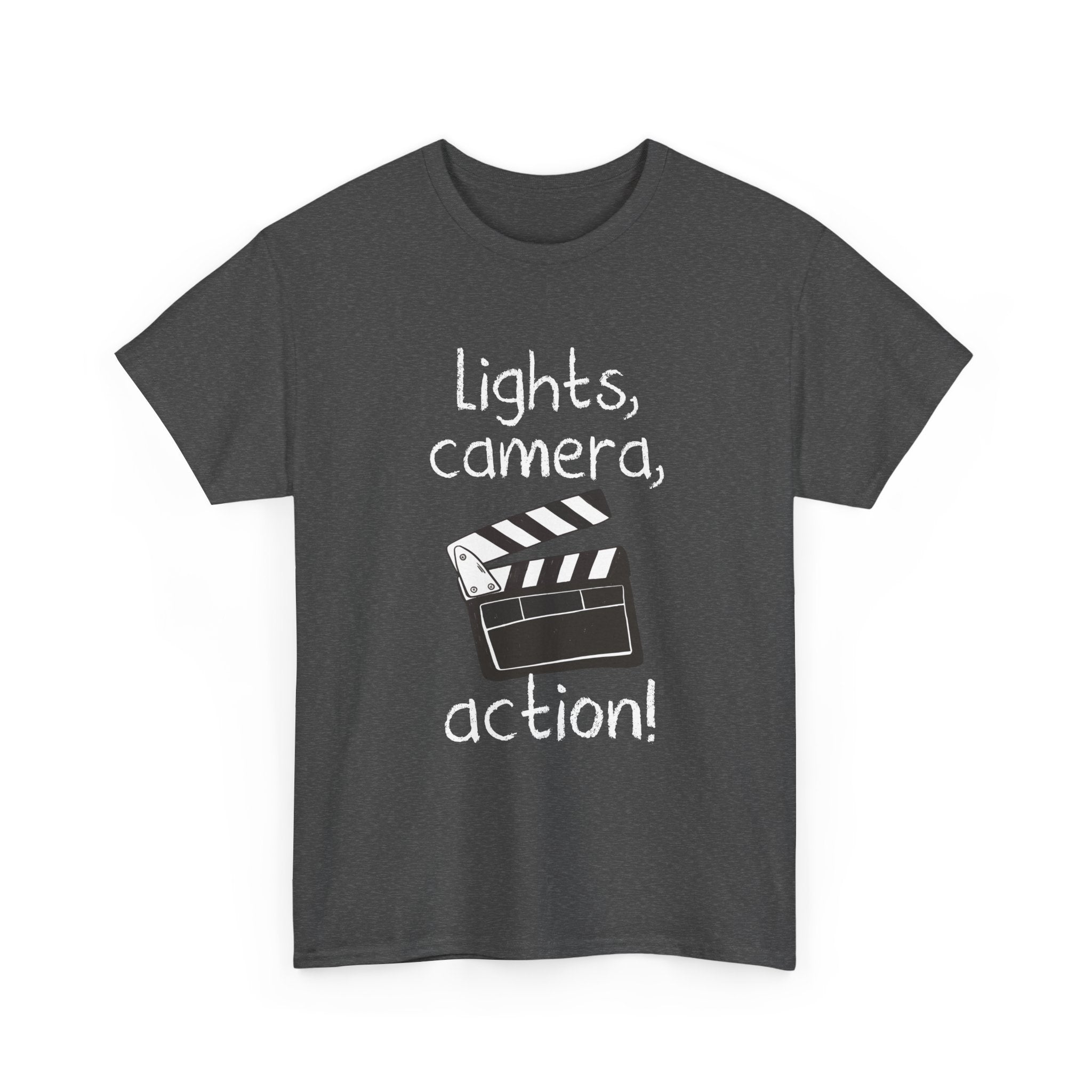 Lights Camera Action - Regular Unisex Crewneck T-Shirt