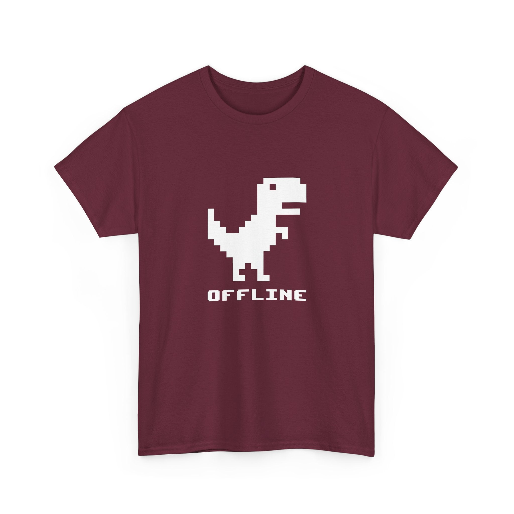 Offline - Pixelated Dinosaur Error Message -  Unisex Crewneck T-Shirt